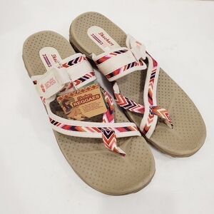 NEW Skechers Reggae - Zig Swag Womens Sandal Natural